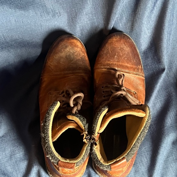 Men's Aldo Brown Leather Boots - Picture 3 of 7